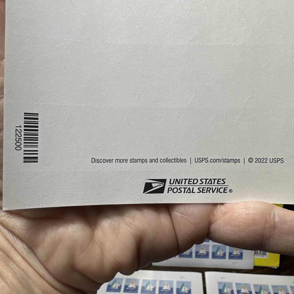 USPS Postcard 2022 Forever Postage Stamps Sailboats 5 Sheets of 20 Never Expire - Picture 12 of 12